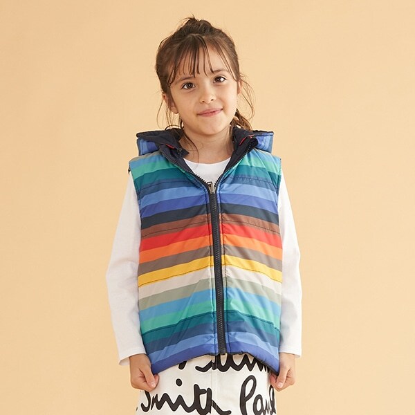 キッズ 中綿リバーシブルベスト(110cm 赤): キッズ - ナルミヤ  