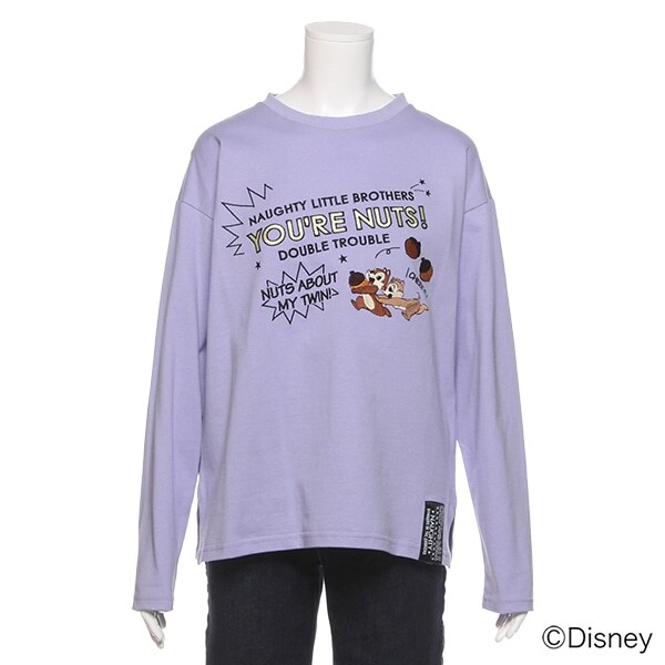 【DISNEY】 チップ＆デール デザインロゴTシャツ