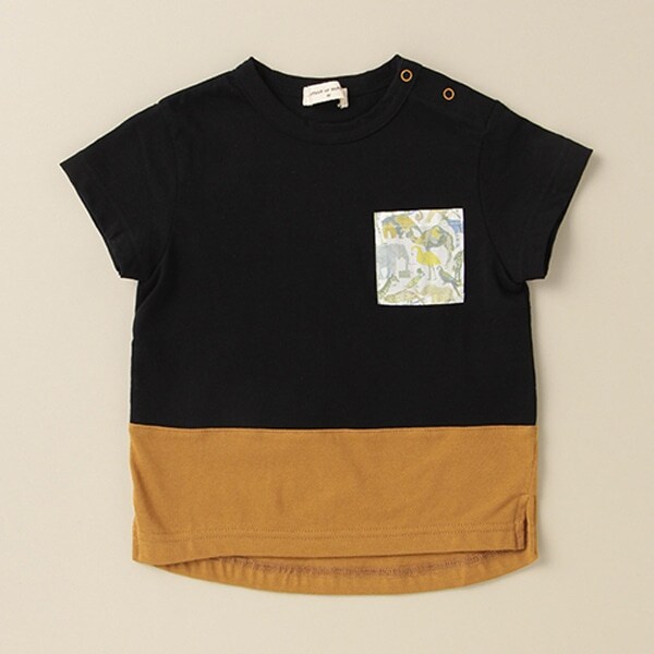 ズーポケット切替Tシャツ【日本製】