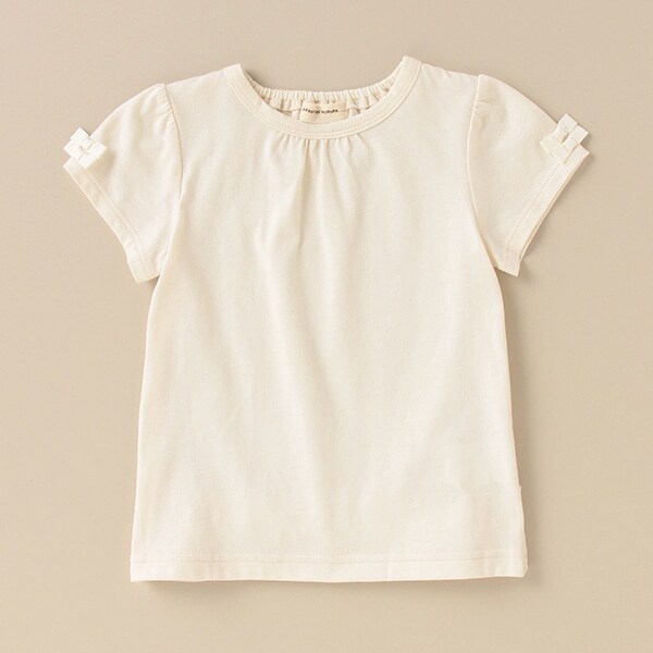 オーガニックバックフリルTシャツ【日本製】