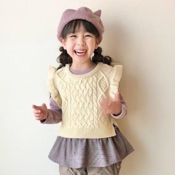 ニットベスト＆チュニックセット