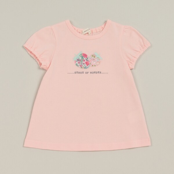 いちごアップリケ半袖Tシャツ