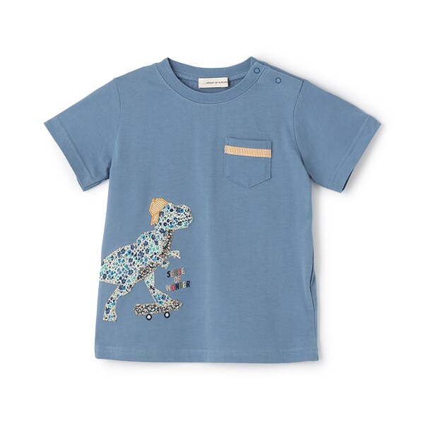 接触冷感リバティダイナソーTシャツ