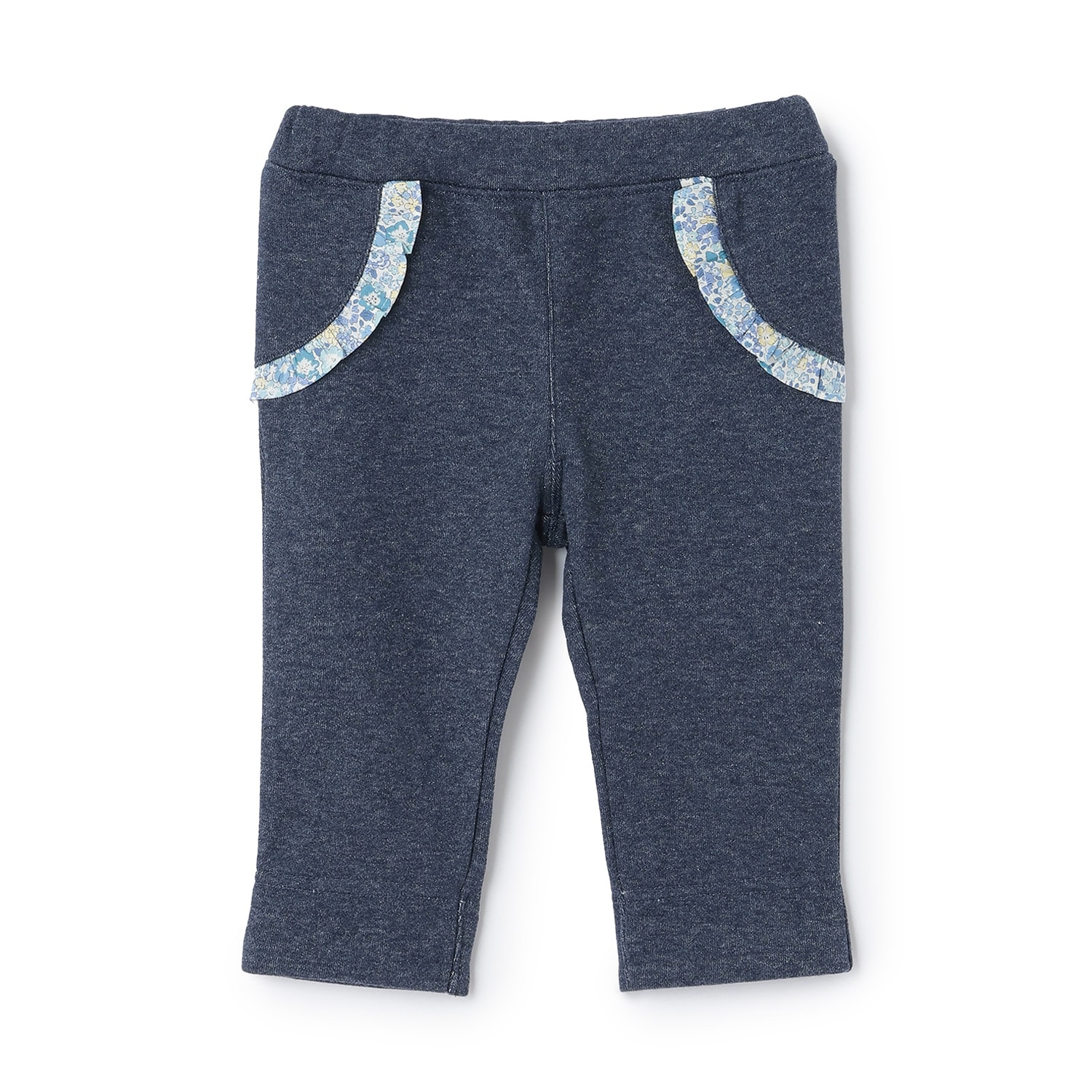 ラメ裏毛フル丈パンツ