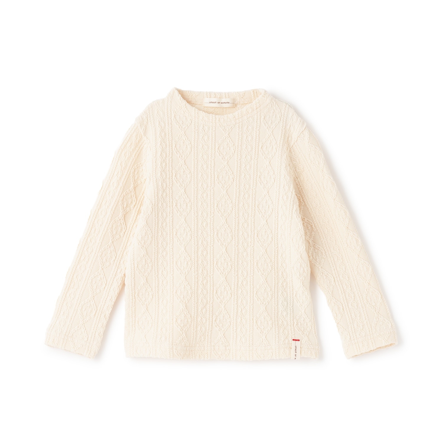 ケーブルハイネックTシャツ