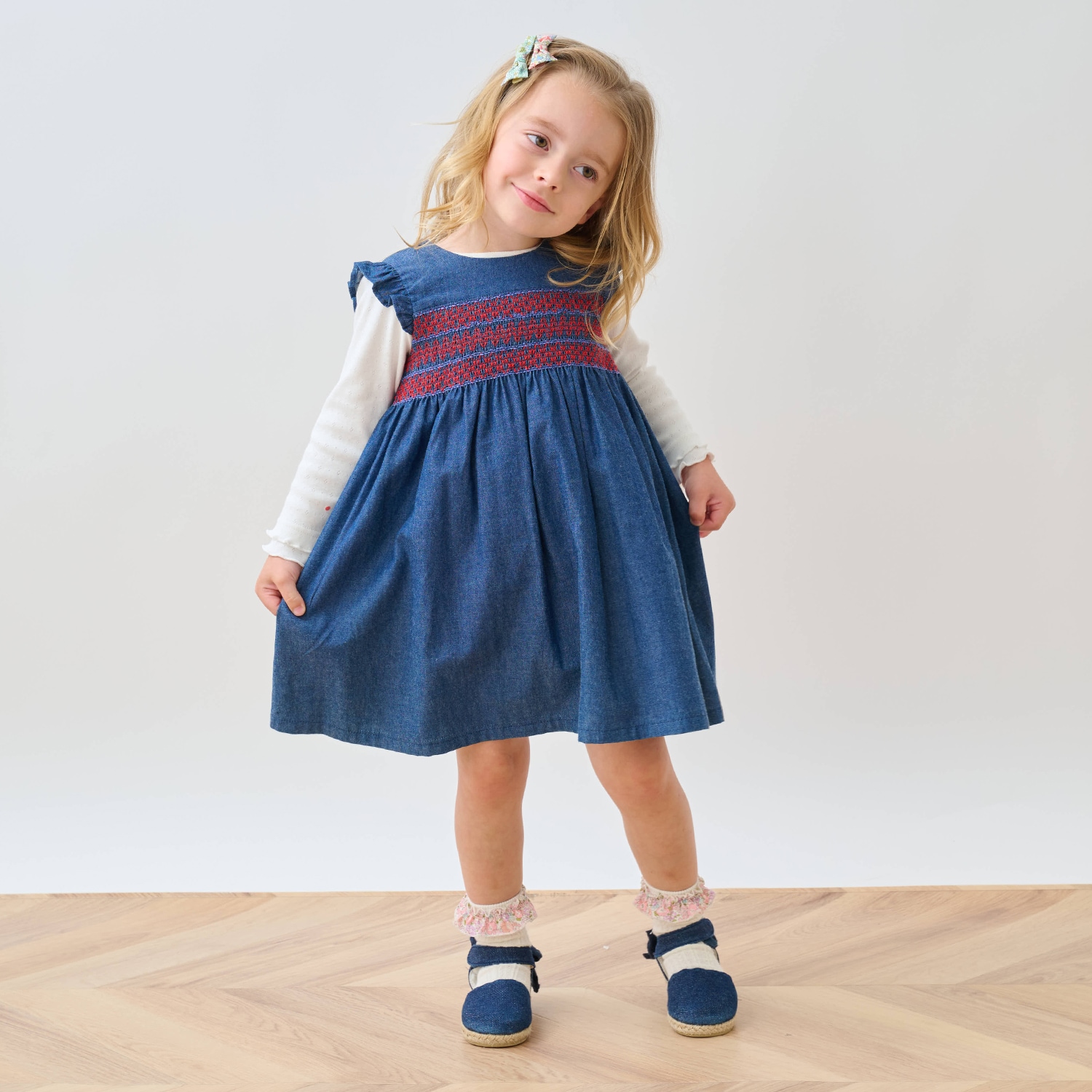 carinissimo カリニッシモ　ジャンパースカート115㎝濃紺 carinissimo】カリニッシモ ウォッシャブル ジャンパースカート