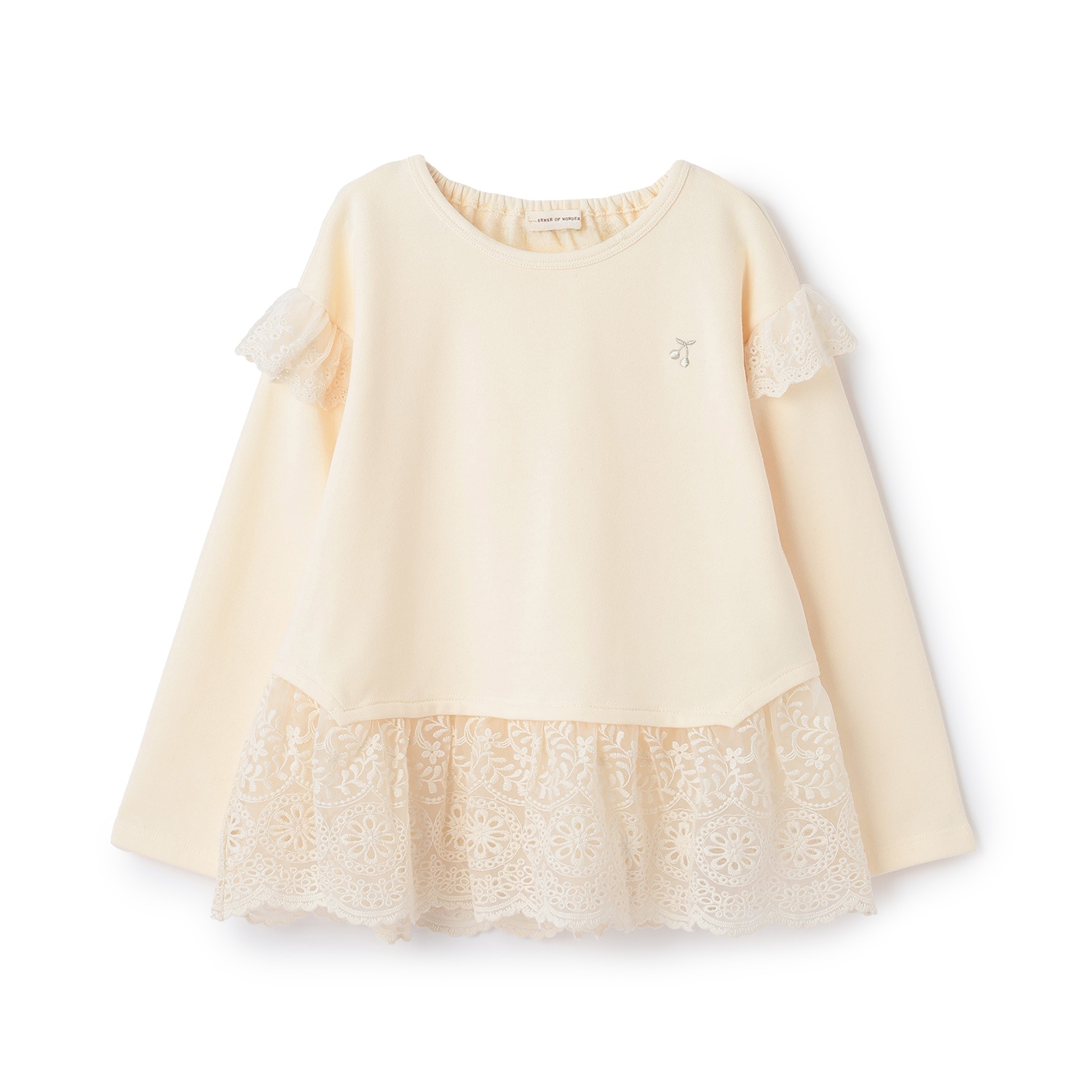 裾チュールレースチュニック