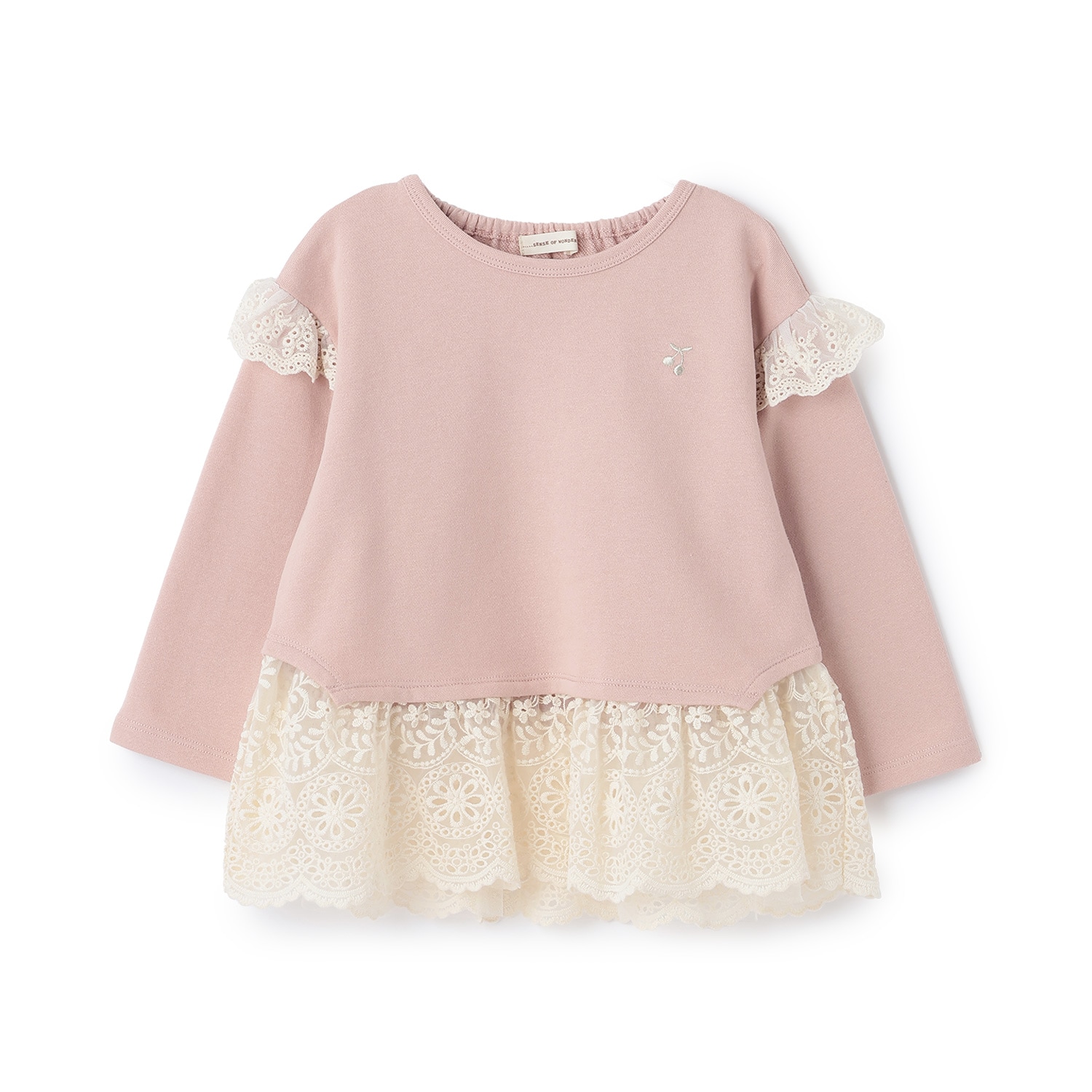 裾チュールレースチュニック