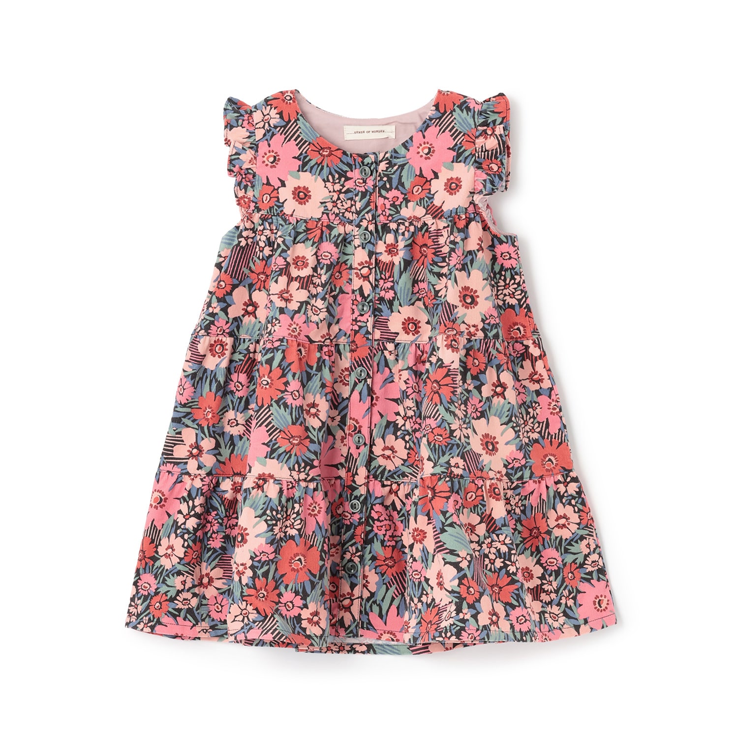 リバティシャツコールジャンパースカート