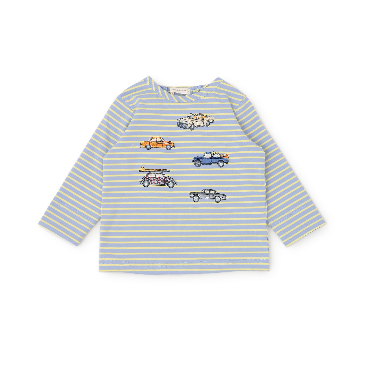 リバティクルマ刺しゅう長袖Tシャツ