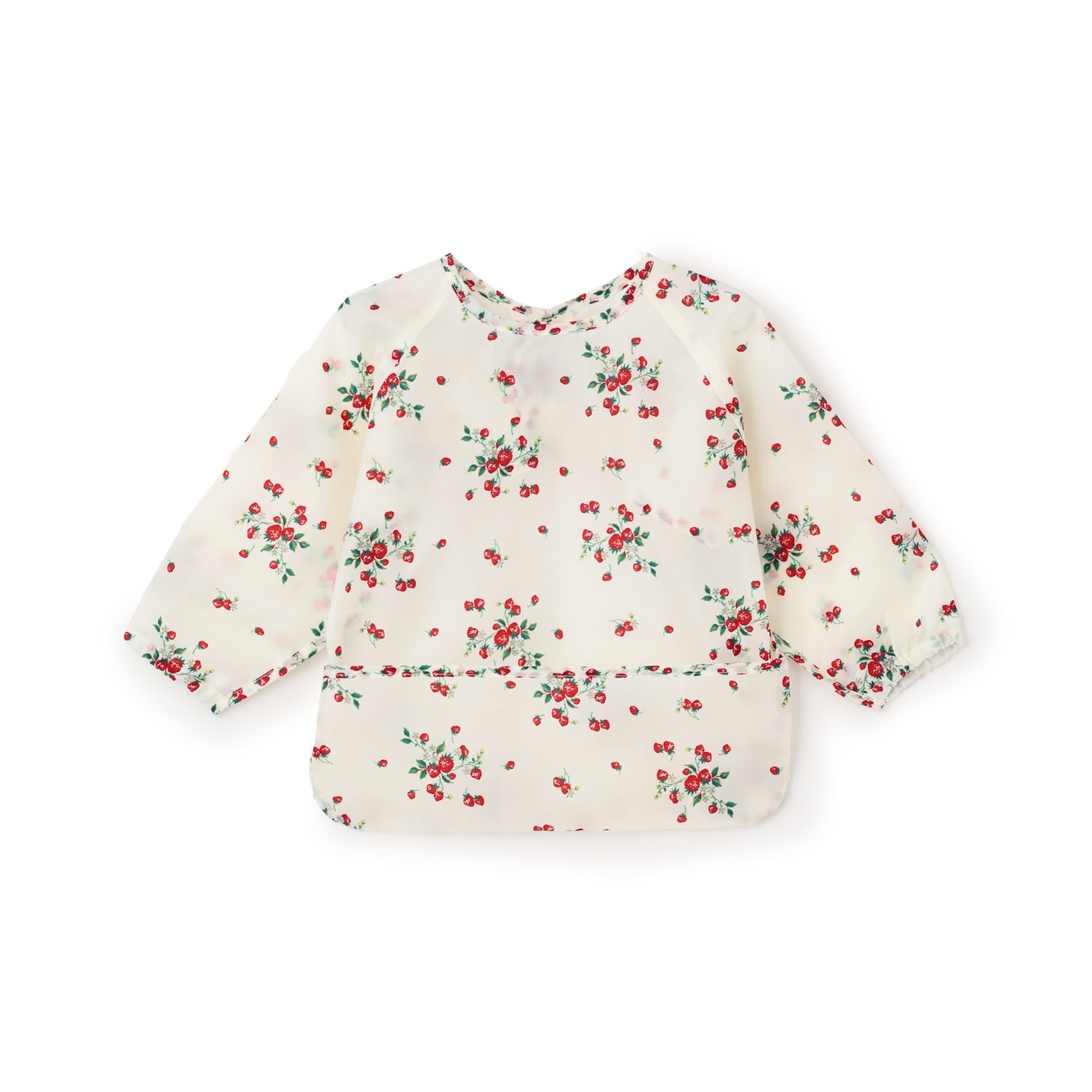 野イチゴ袖つきお食事エプロン