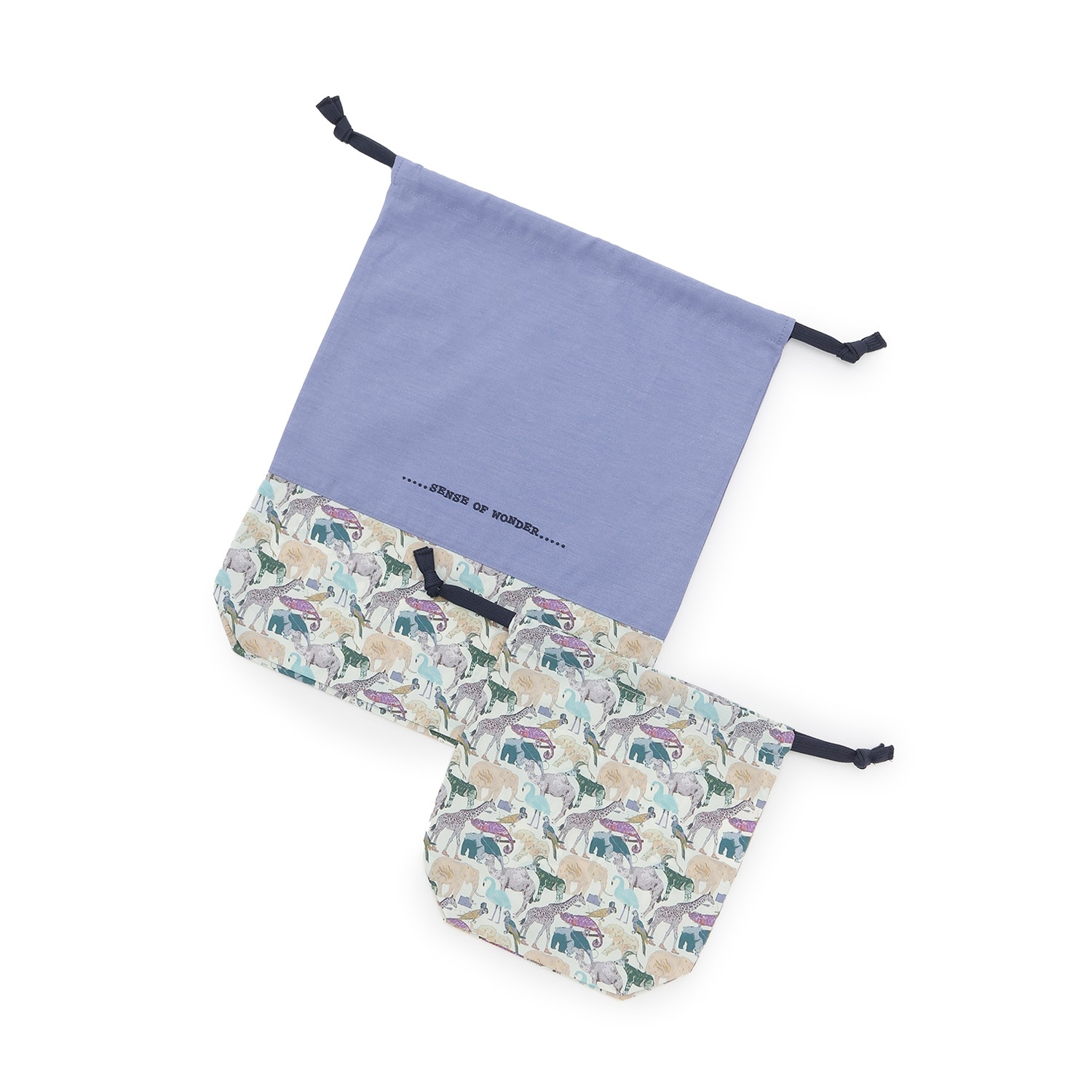 Queue for the Zoo巾着セット(2枚組)