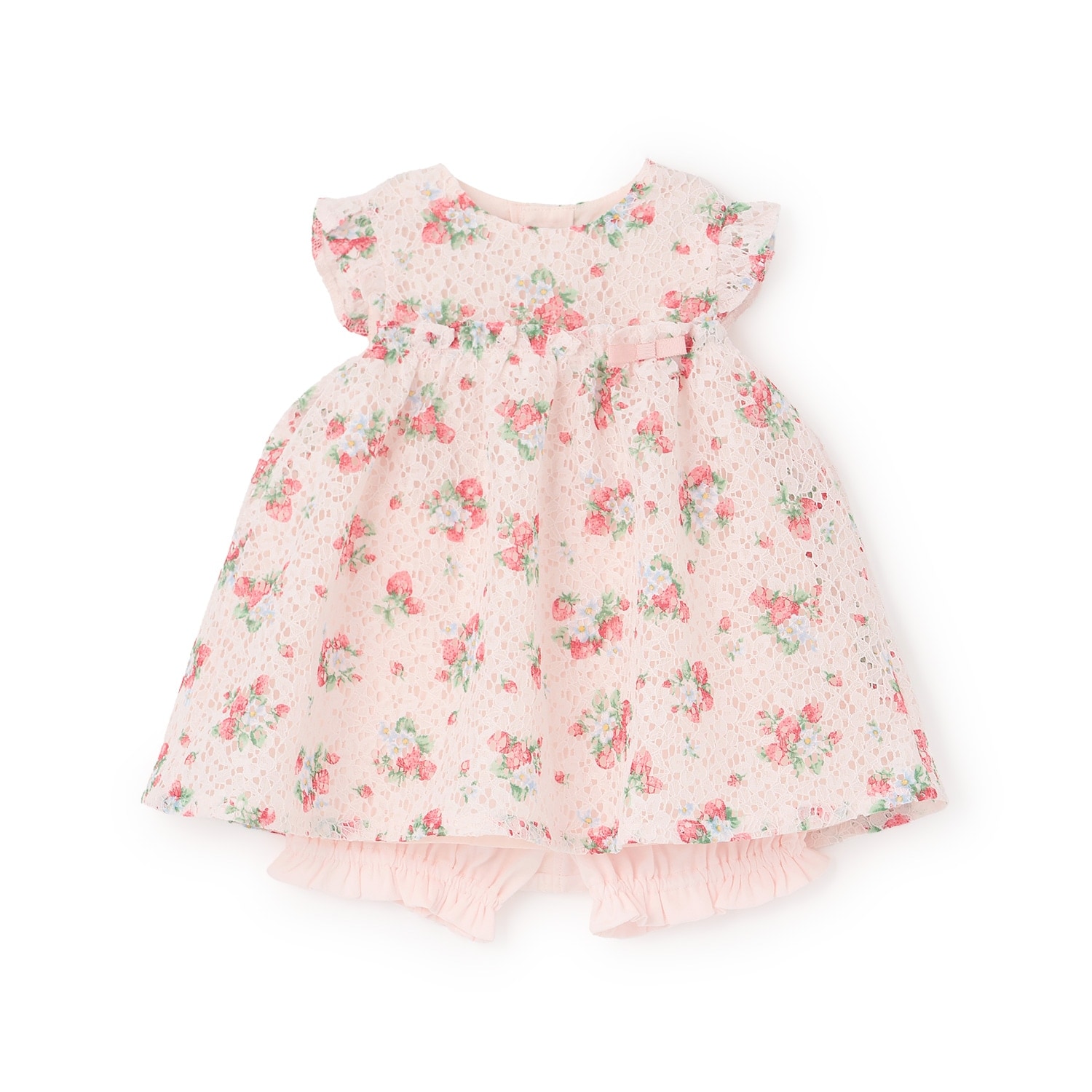 野イチゴレースベビースーツ【日本製】