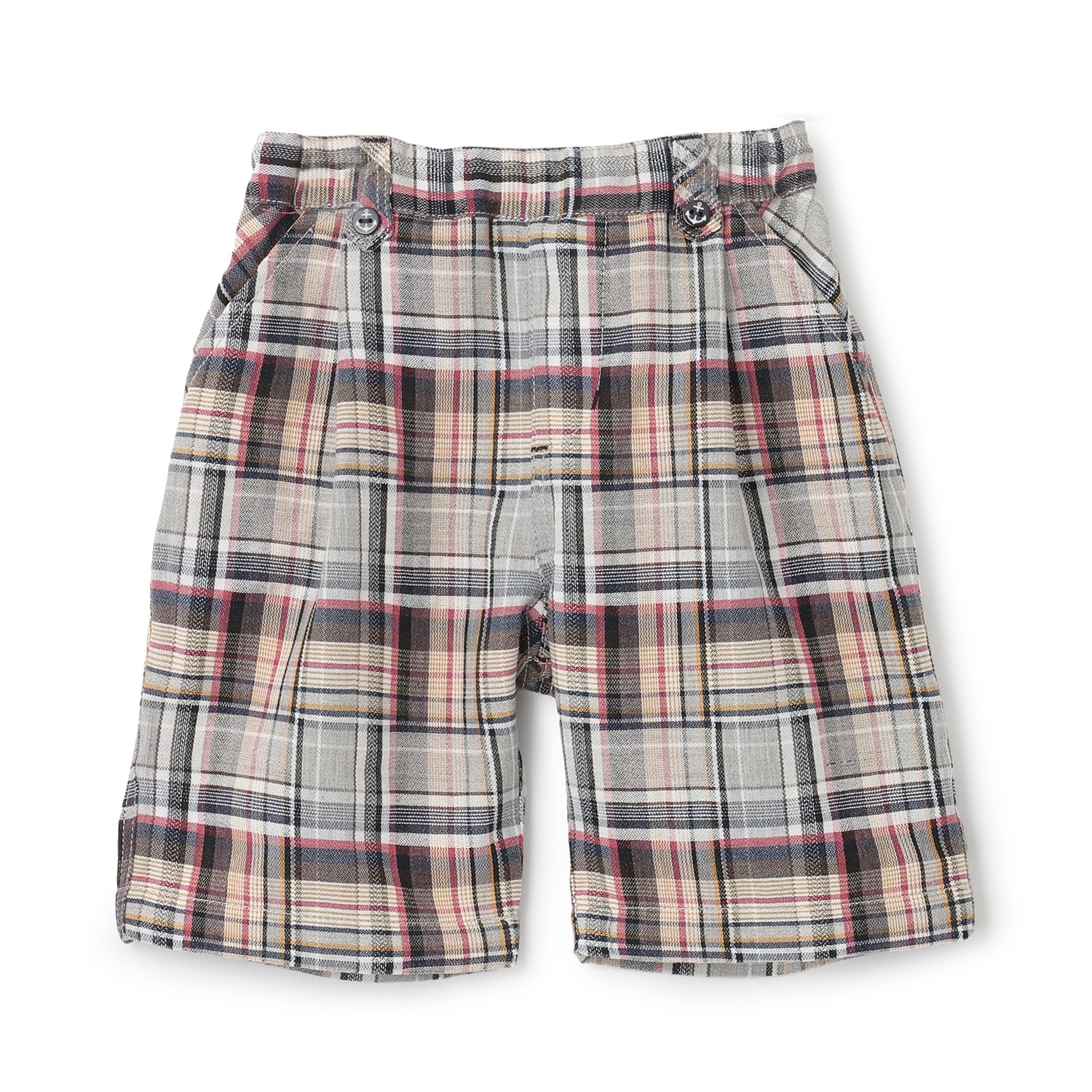 チェックタックハーフパンツ