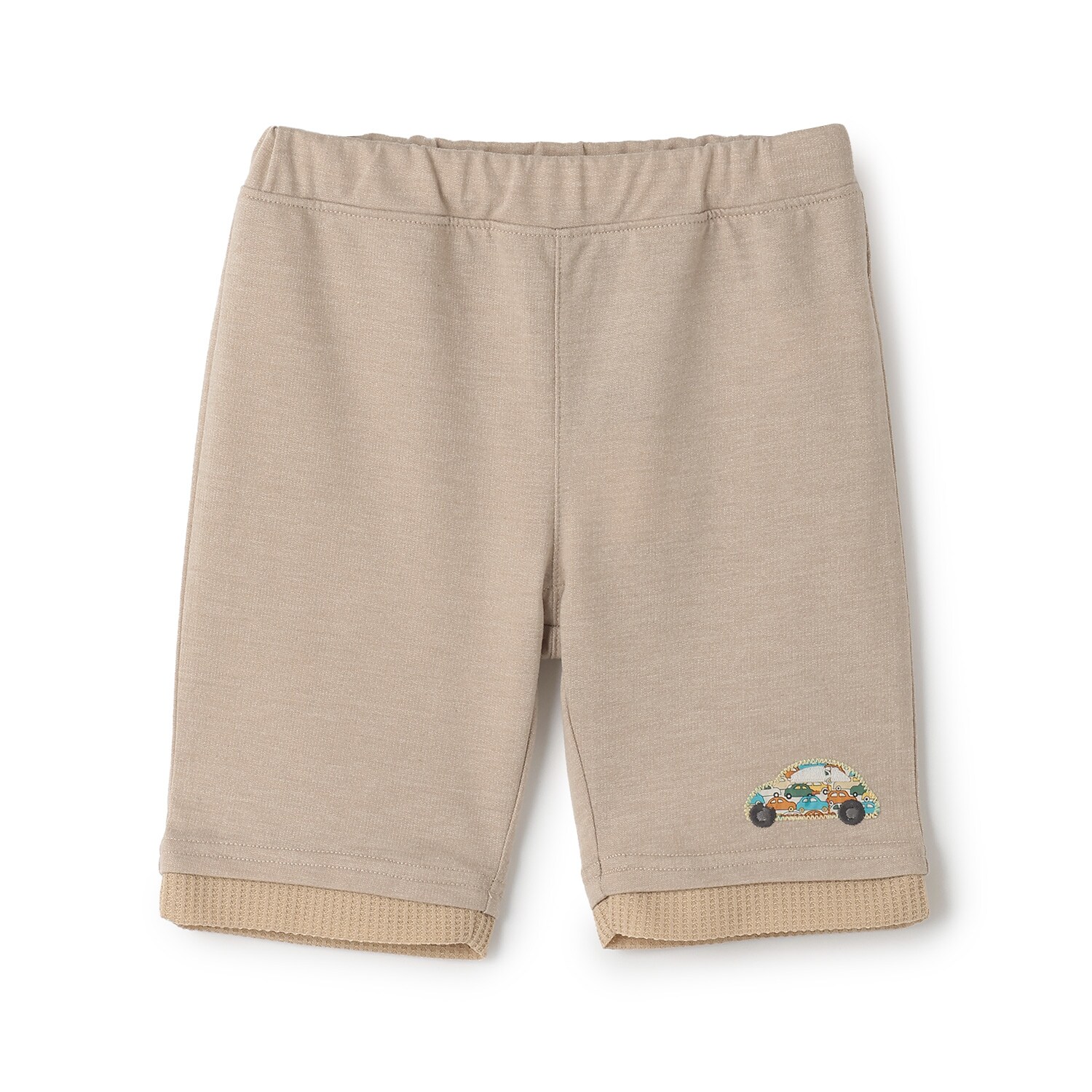 リバティアップリケカットハーフパンツ