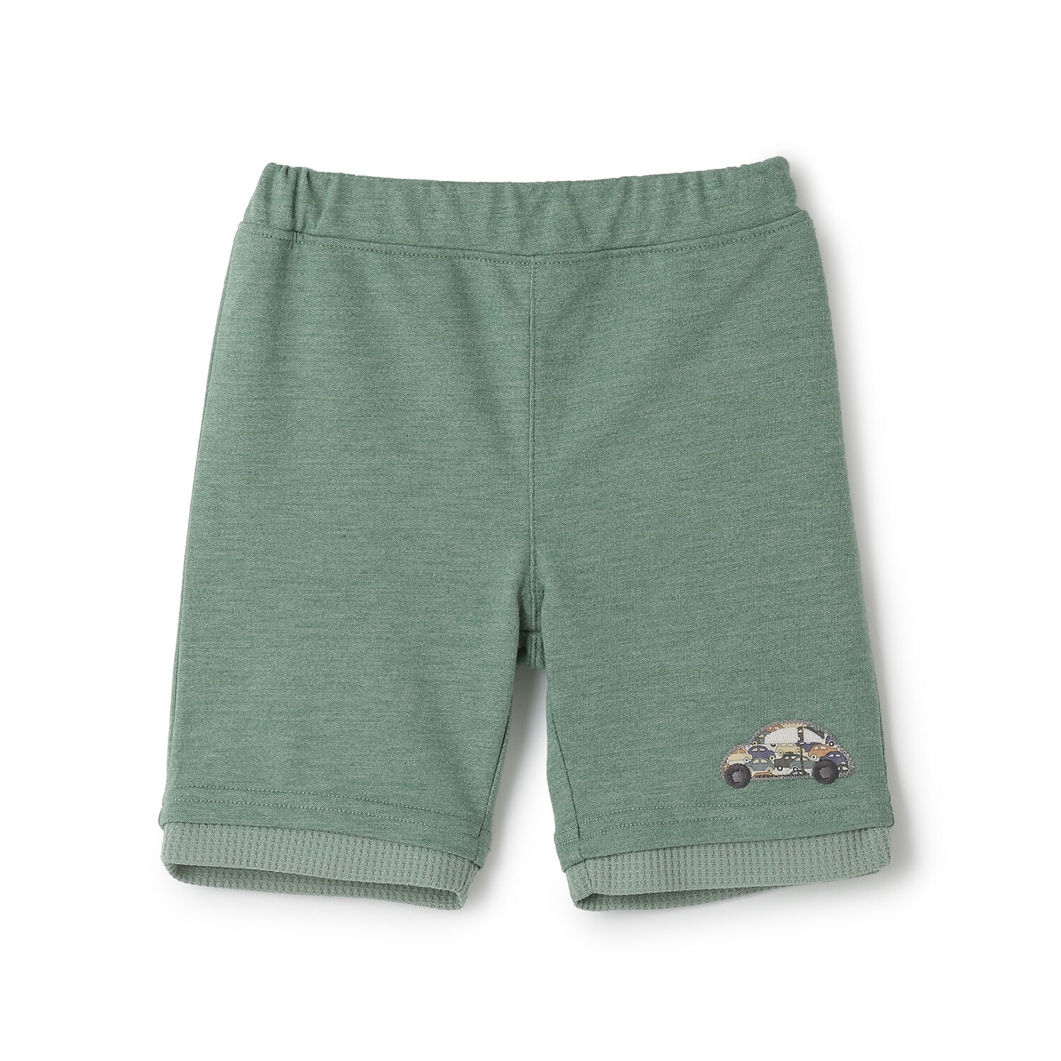 リバティアップリケカットハーフパンツ