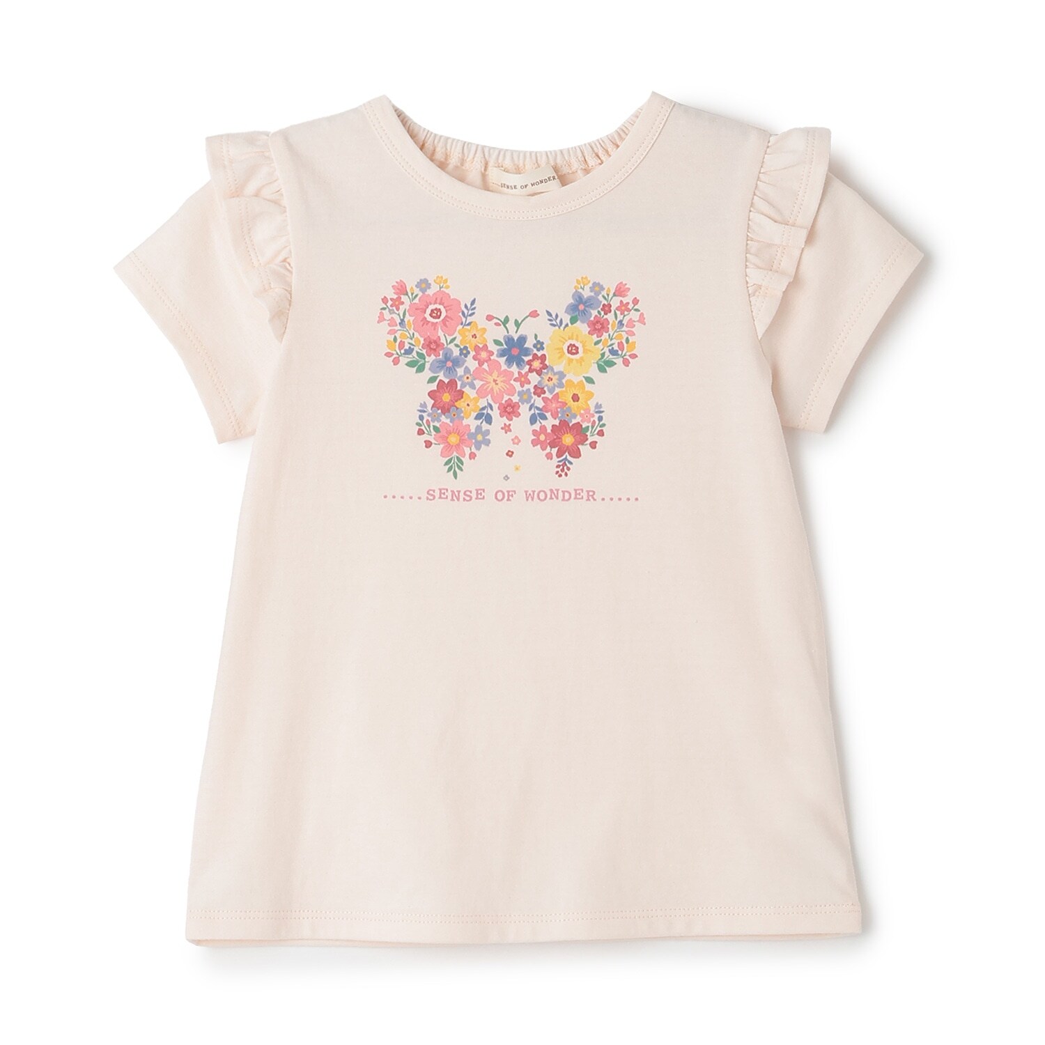 フラワーちょうちょプリント半袖Ｔシャツ