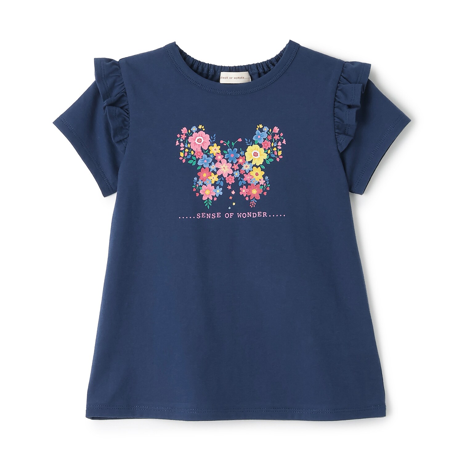 フラワーちょうちょプリント半袖Ｔシャツ