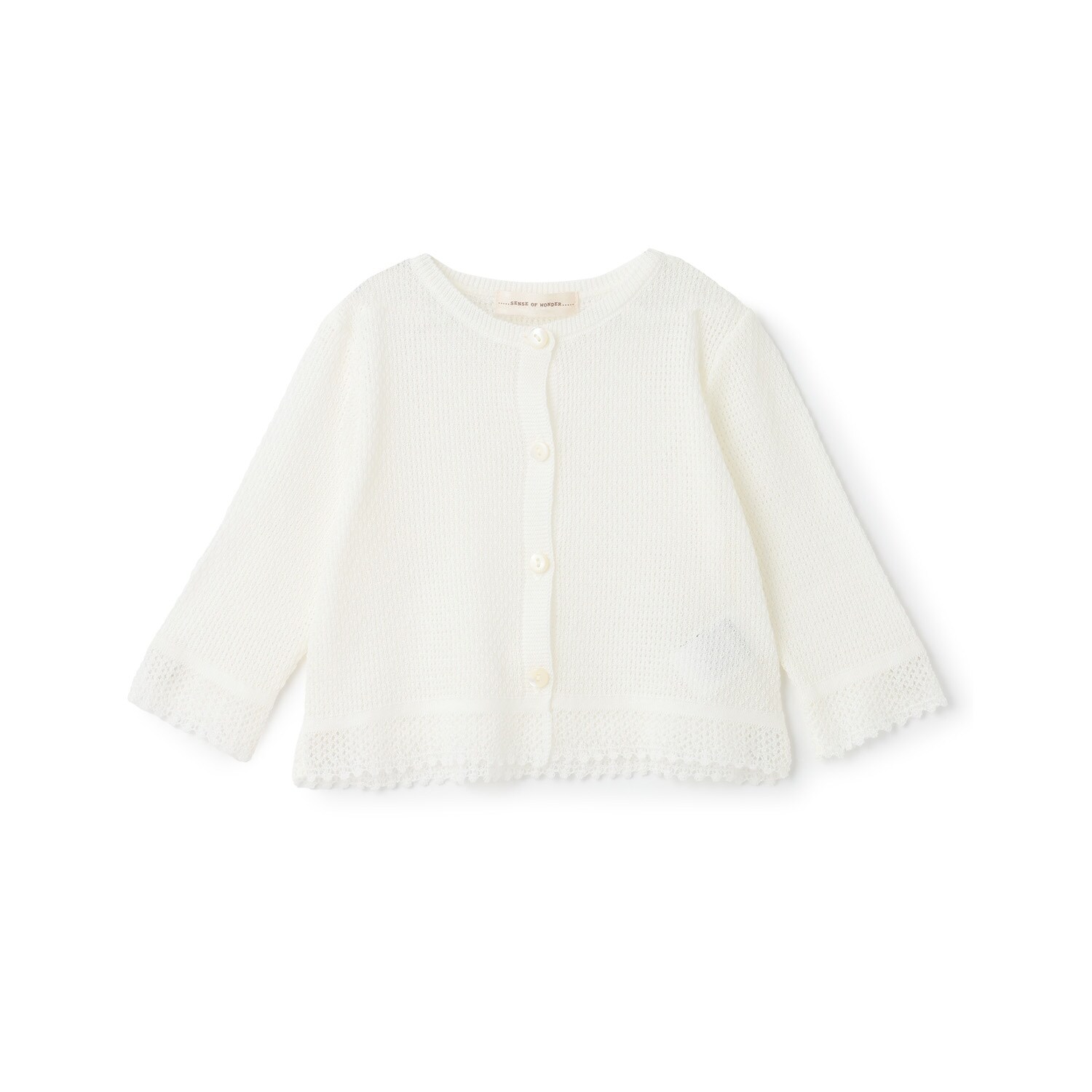 ニット透かし編みカーディガン