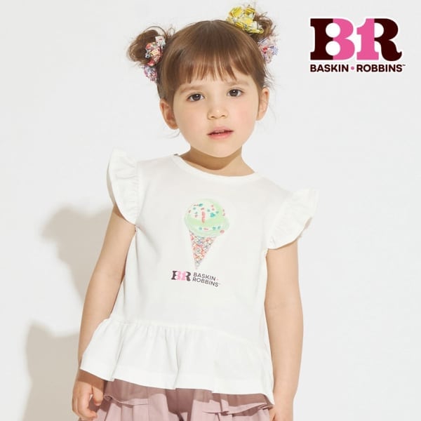 【サーティワン アイスクリーム】リバティアップリケ袖なしTシャツ
