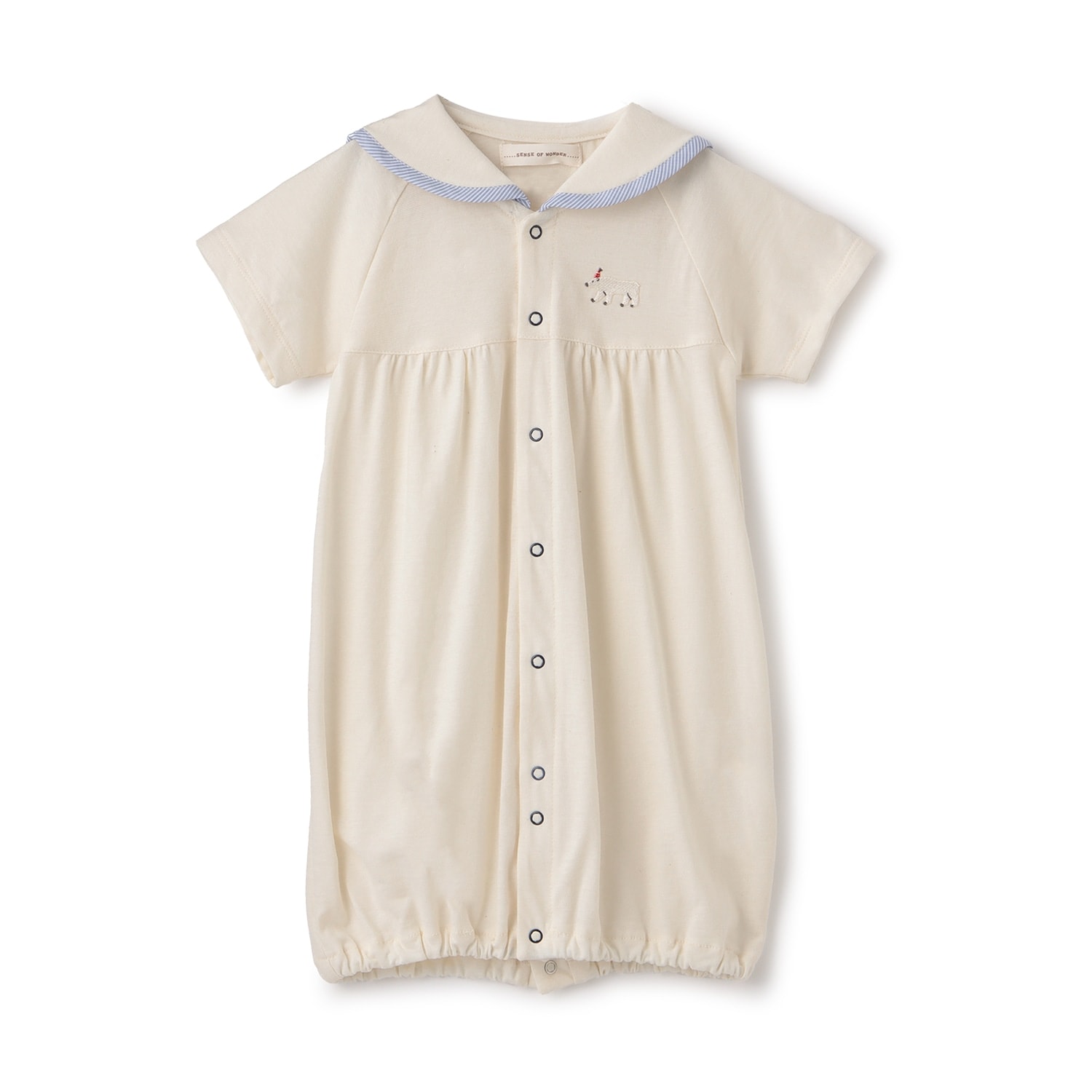 オーガニックセーラー半袖2WAYオール