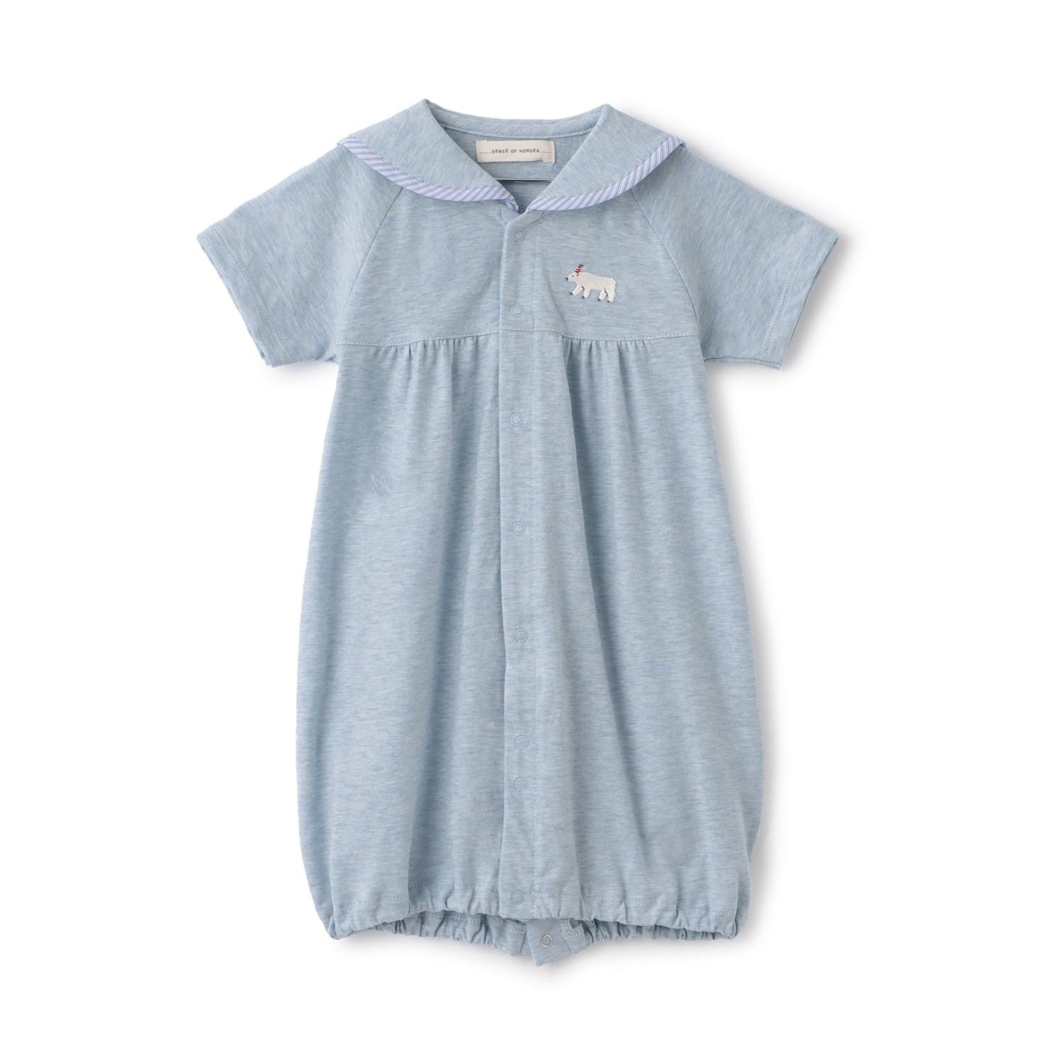 オーガニックセーラー半袖2WAYオール