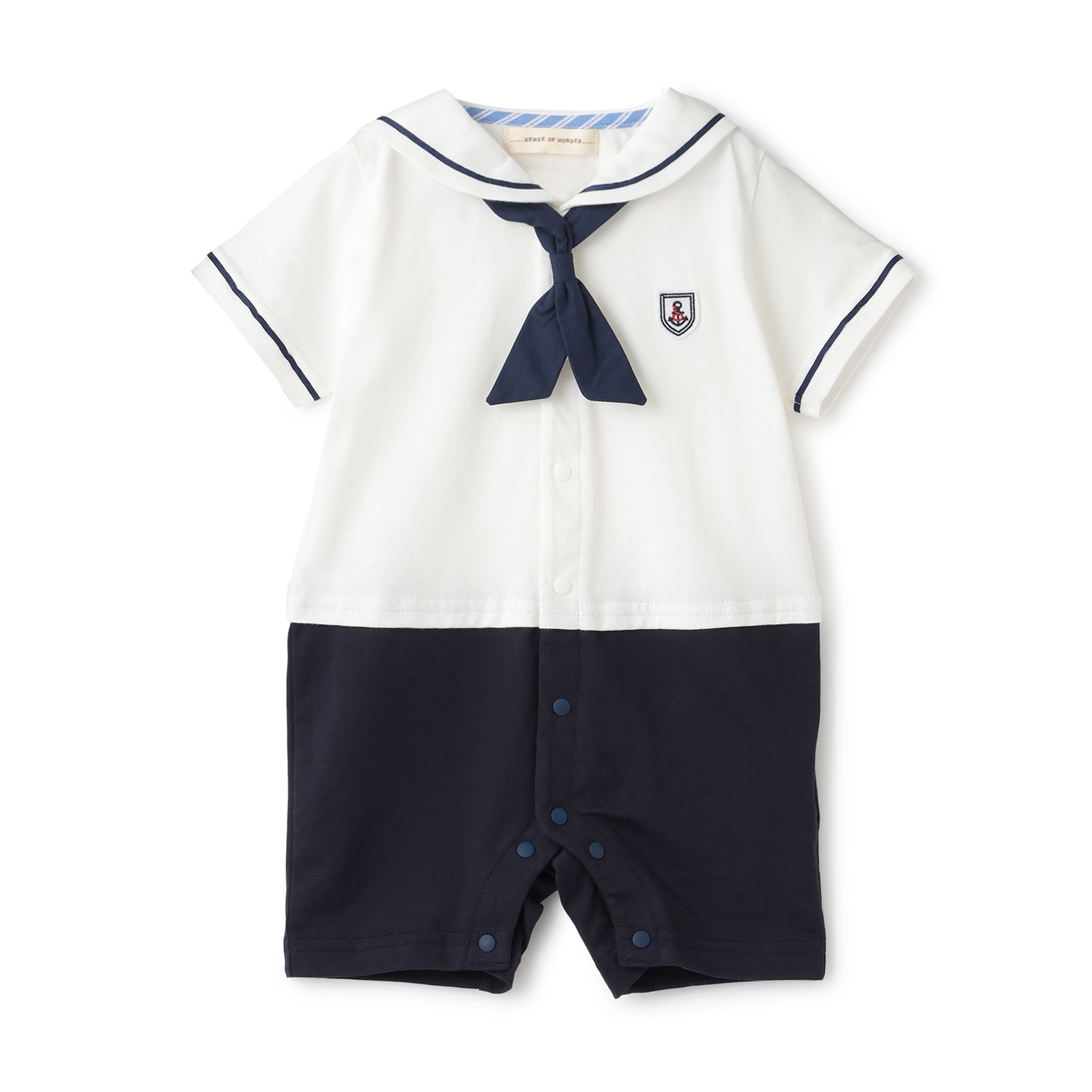 セーラー半袖ショートオール