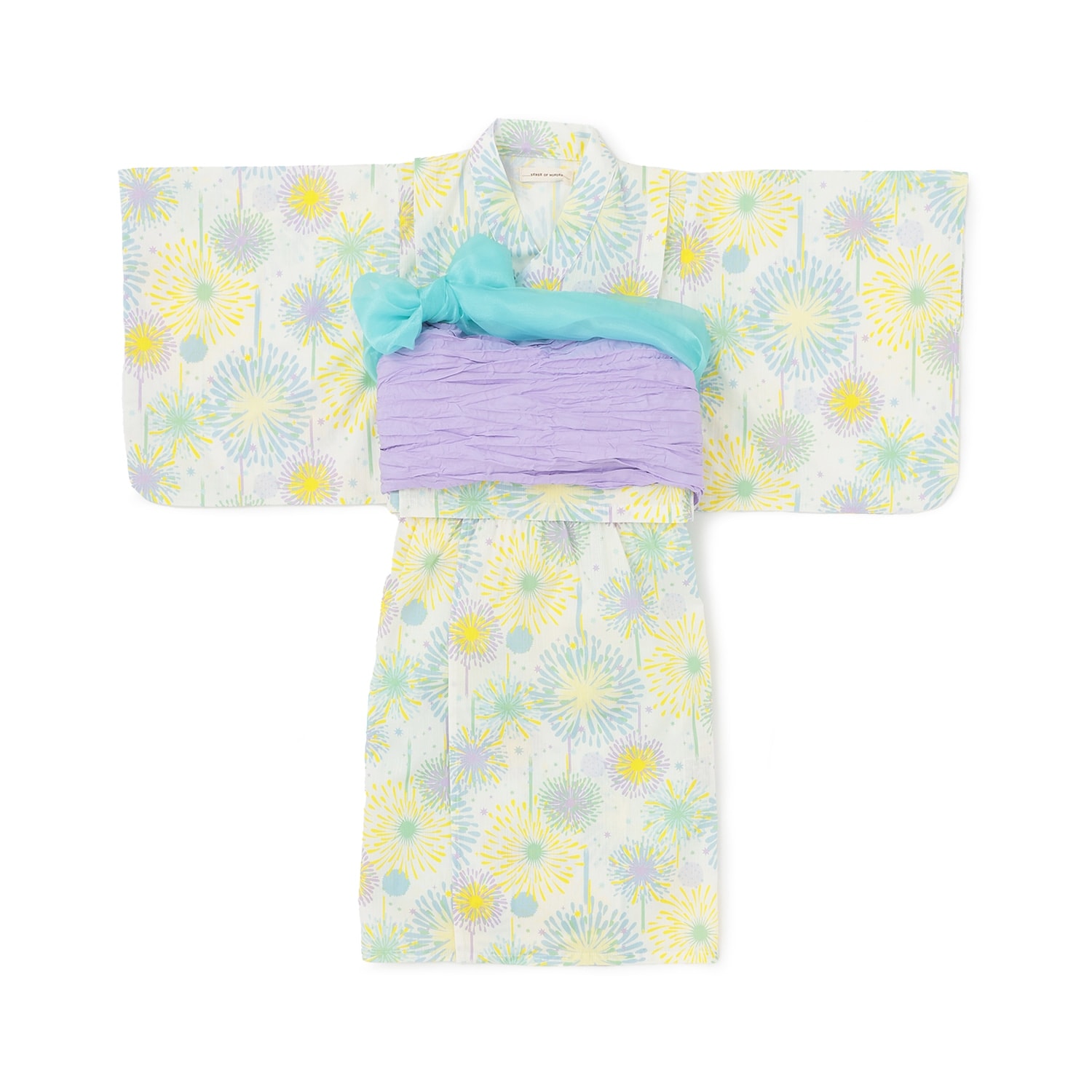花火柄浴衣セット
