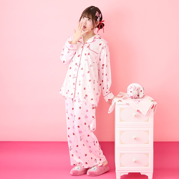 メゾピアノ パジャマ べリエ ベリエちゃん いちご柄パジャマ(F(150-165cm) ピンク): ジュニア