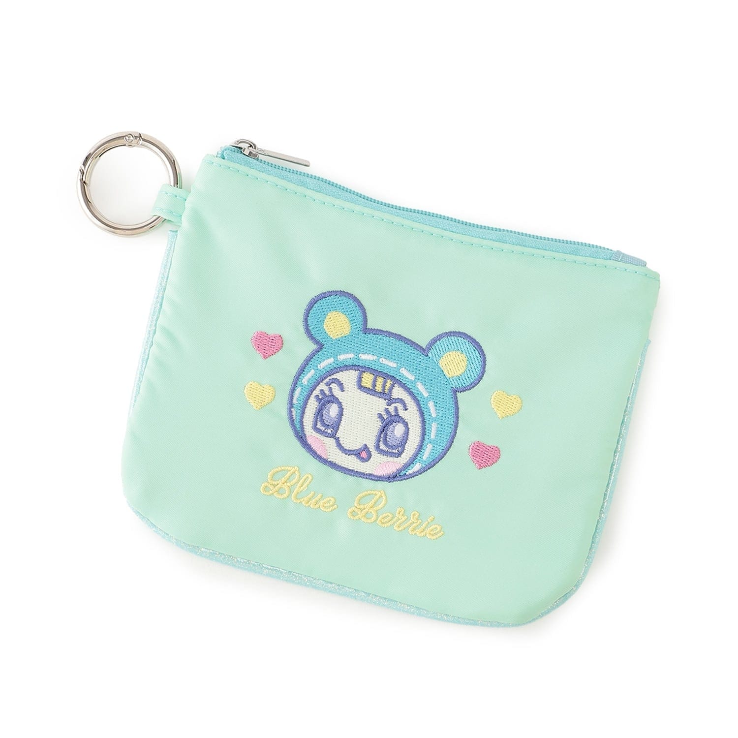 フラット刺しゅうポーチ【ベリエちゃん】【ナカムラくん】【ブルーベリエちゃん】【デビリーちゃん】