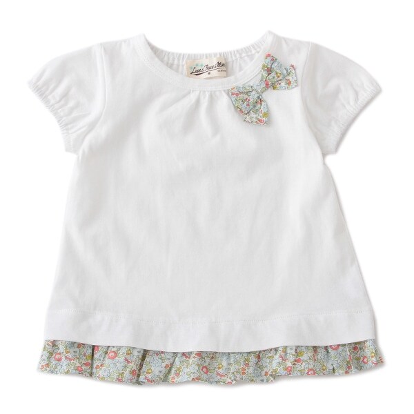 小花柄リボンTEE