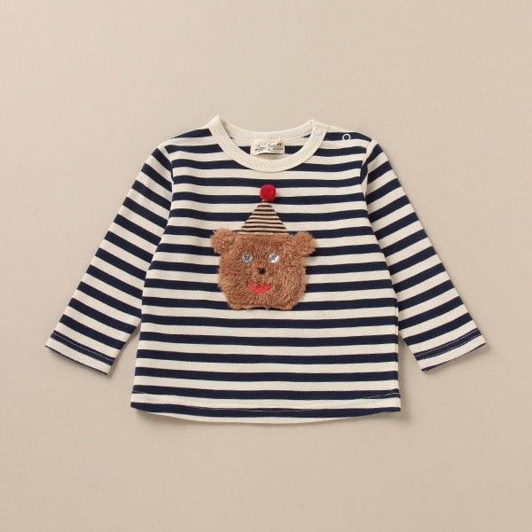 裏毛 トンガリくまボーダースウェット