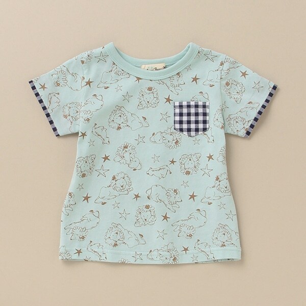 UVカット ライオン柄Tシャツ