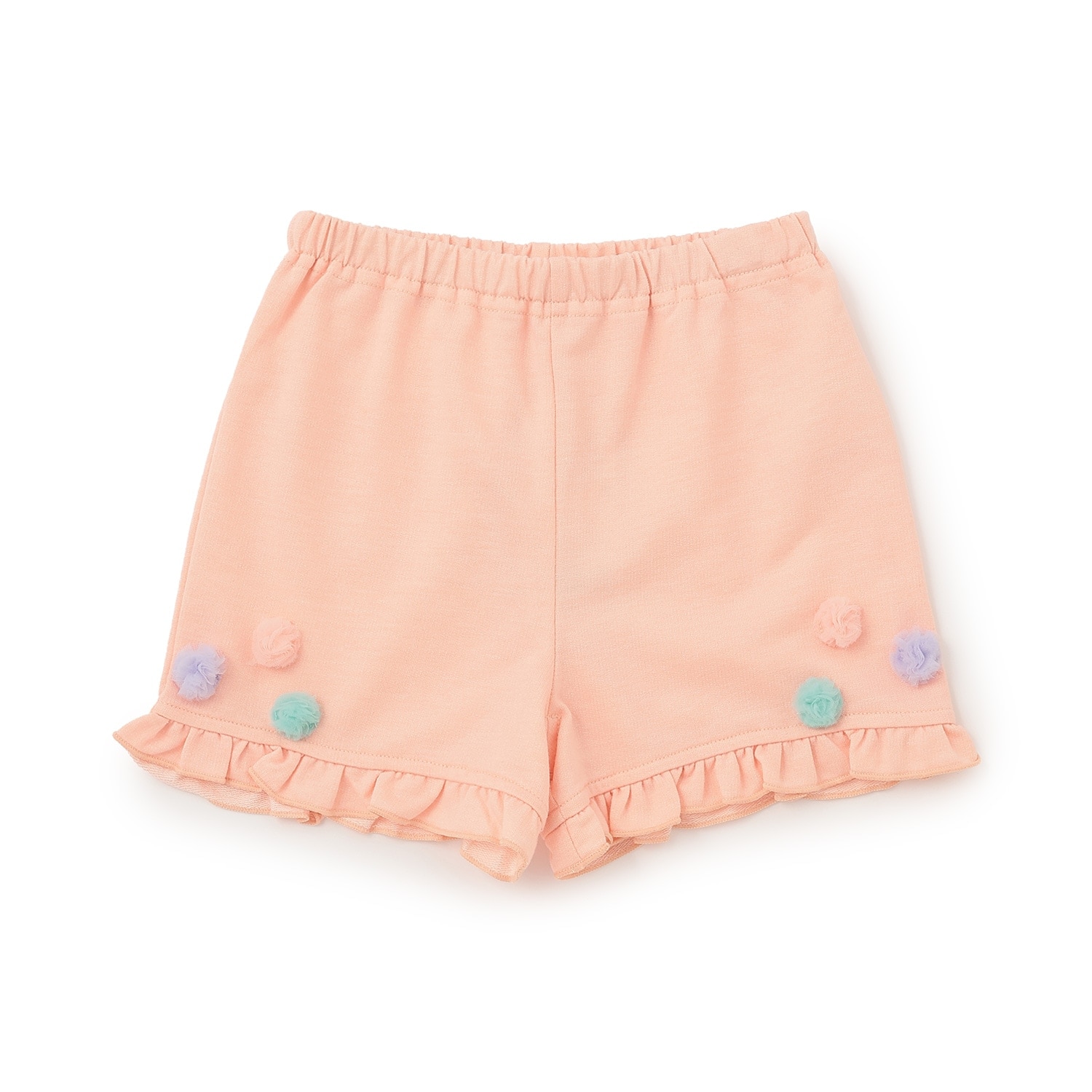 チュールポンポンショートパンツ