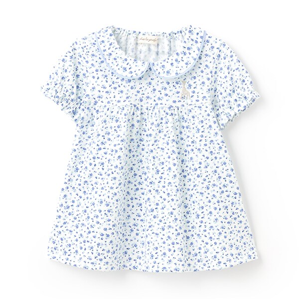 tinytinydoors flower 半袖Tシャツ 80cm フラワーウサギ半袖Tシャツ(80cm ピンク): ベビー - ナルミヤ
