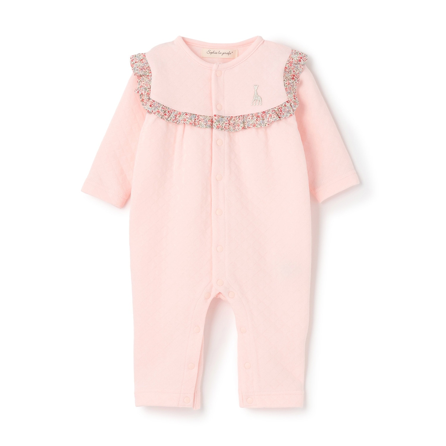 小花柄カバーオール【日本製】