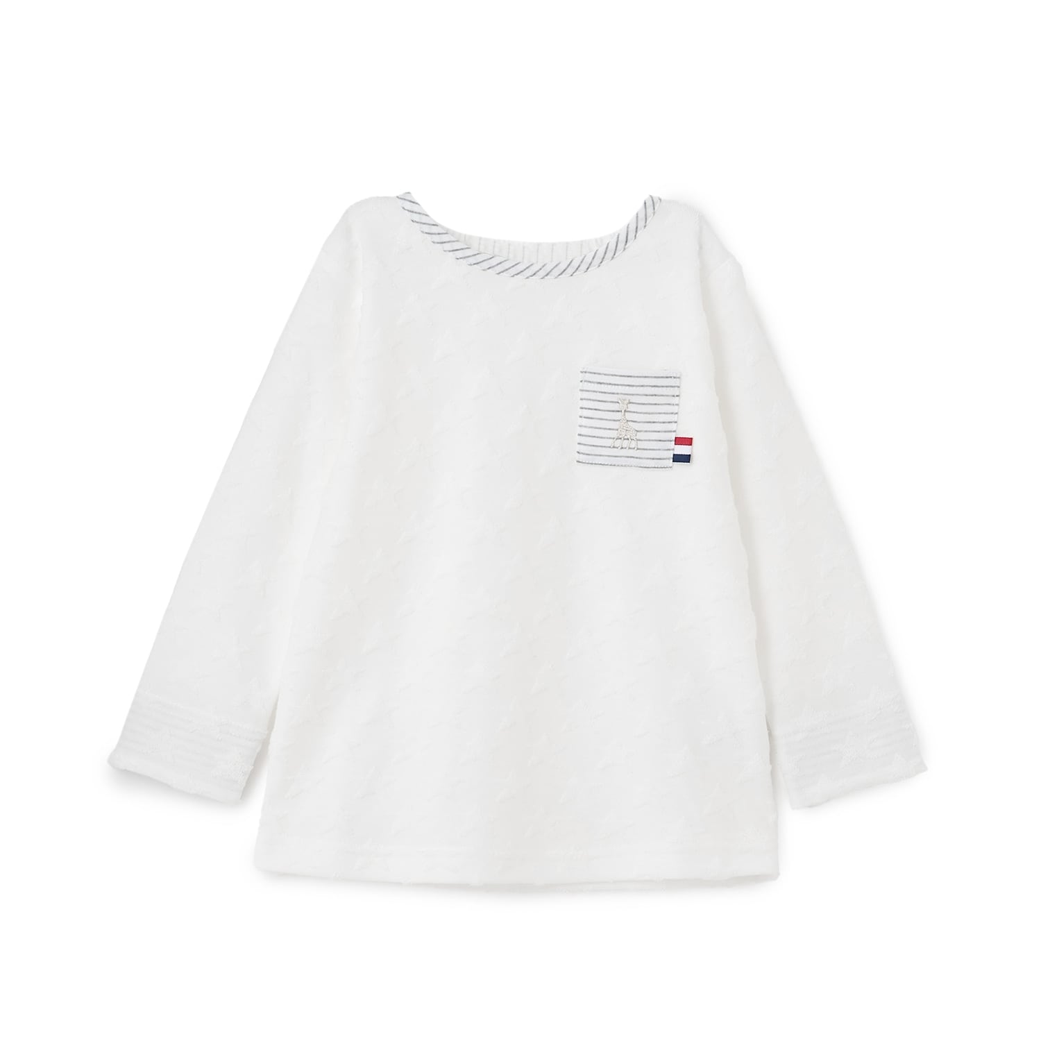 スタージャカード長袖Tシャツ