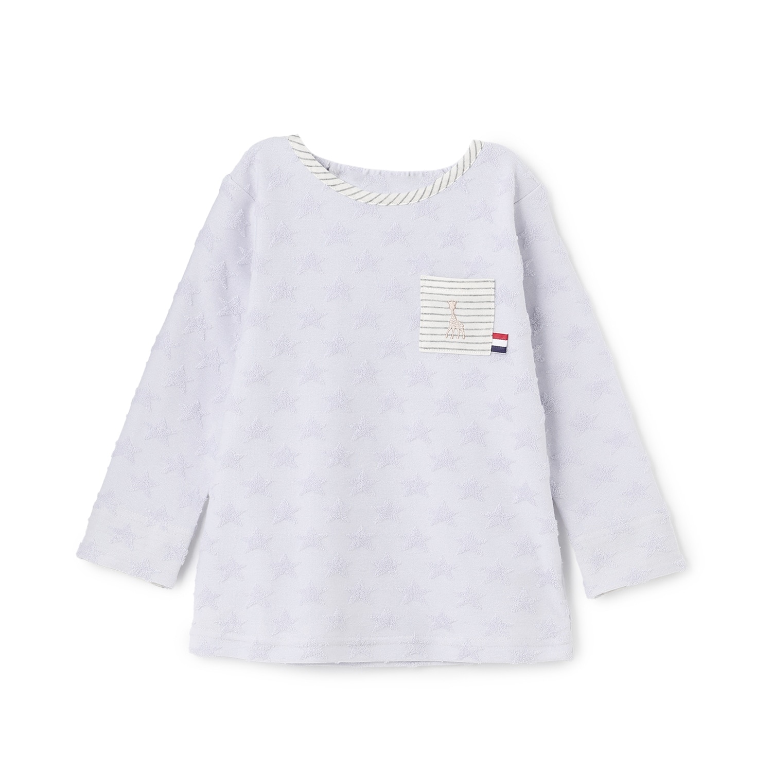 スタージャカード長袖Tシャツ