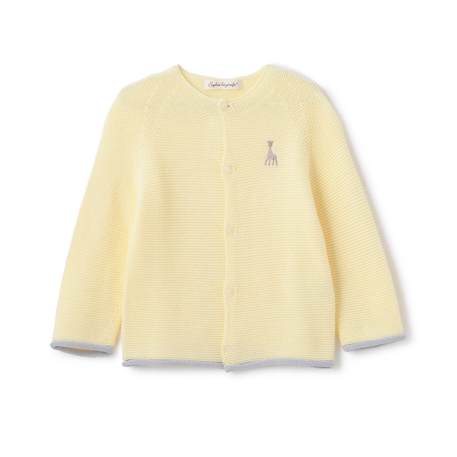 ガーター編みカーディガン