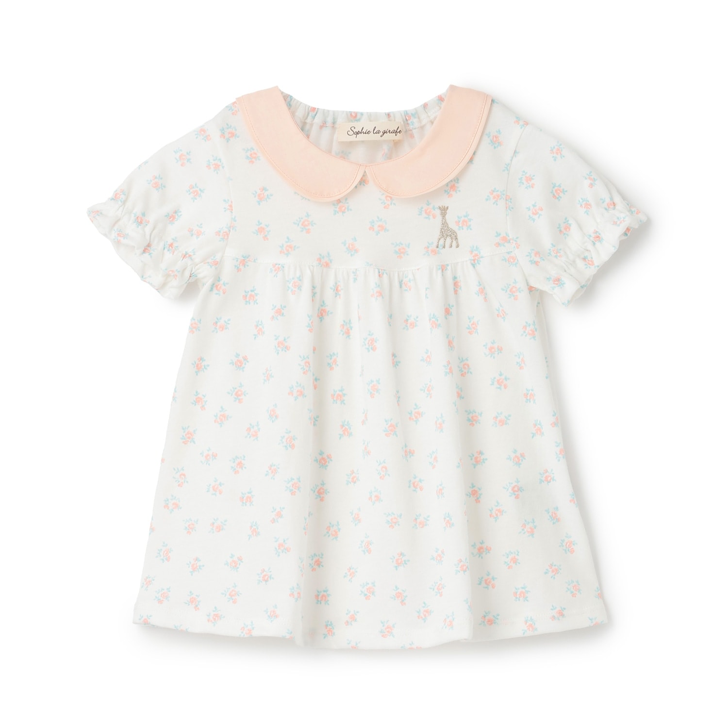 花柄プリント半袖Tシャツ【日本製】