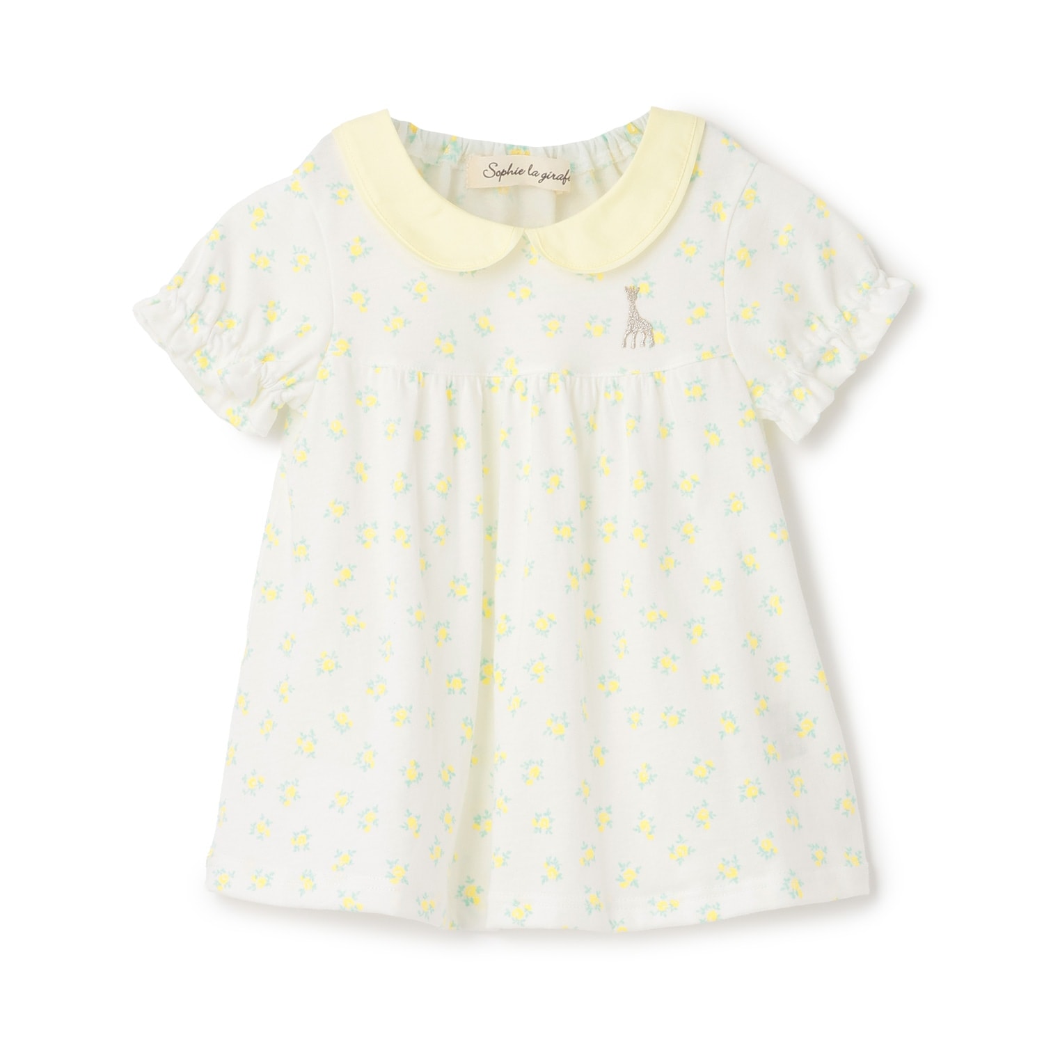 花柄プリント半袖Tシャツ【日本製】