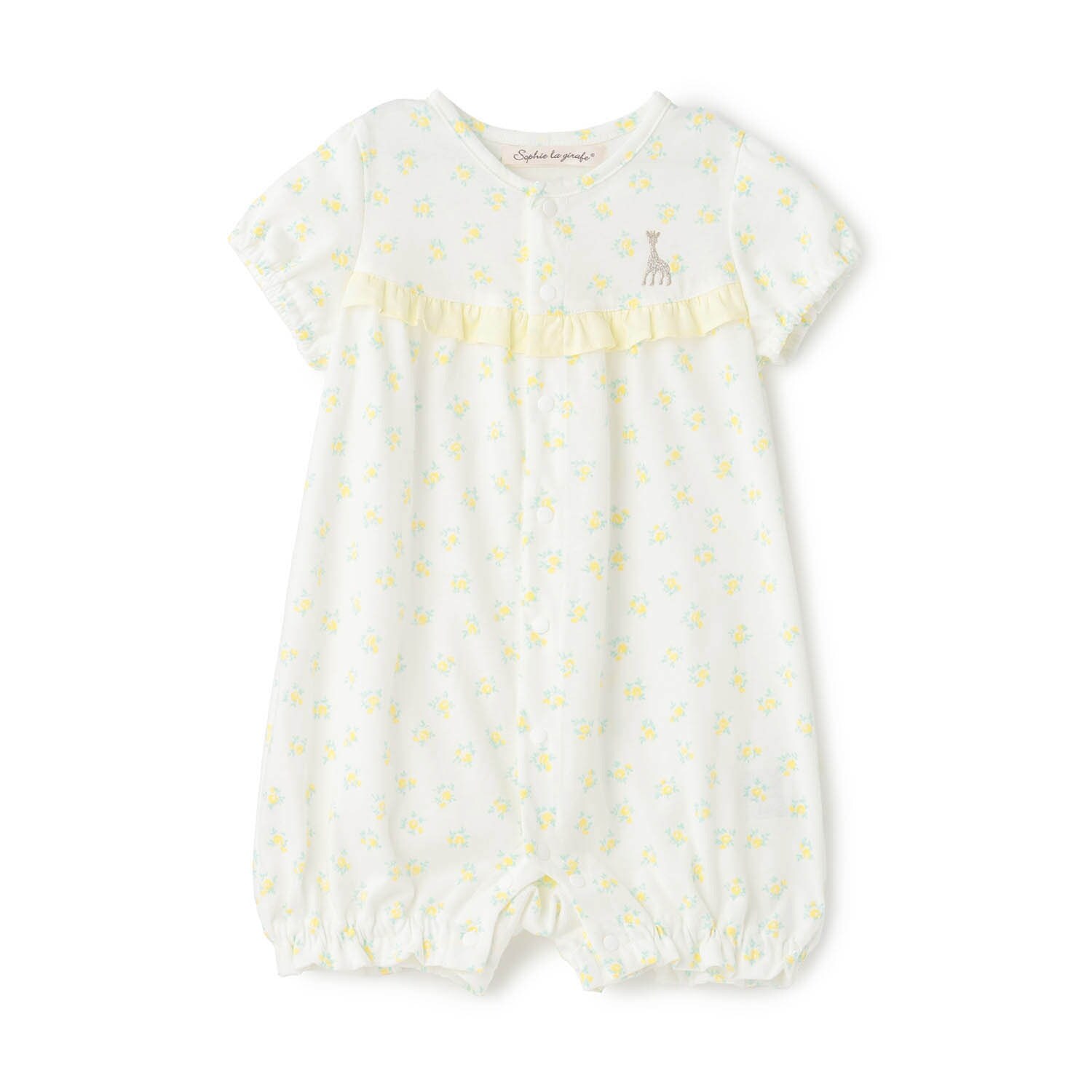 花柄プリントショートオール