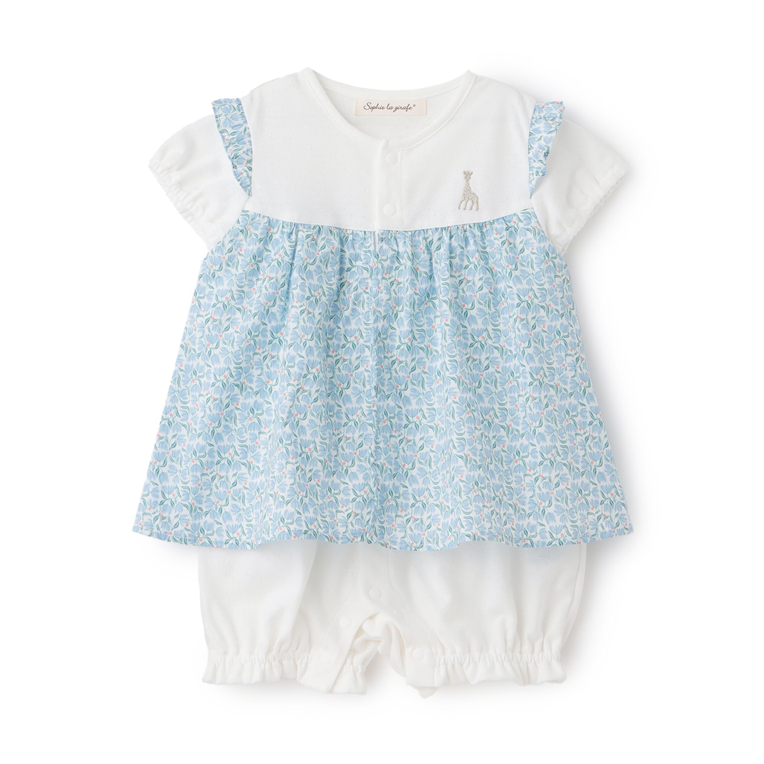 花柄ショートオール