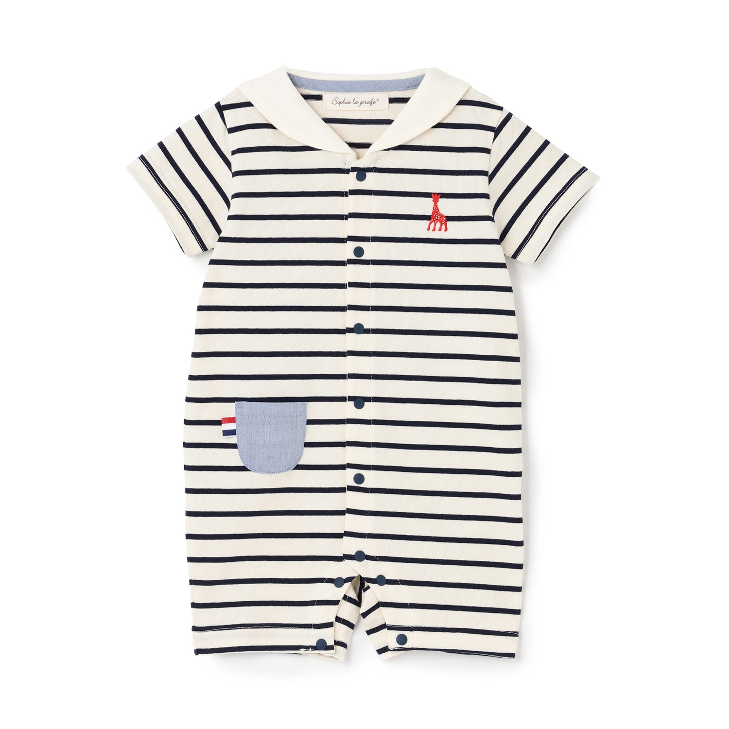 セーラーボーダーショートオール