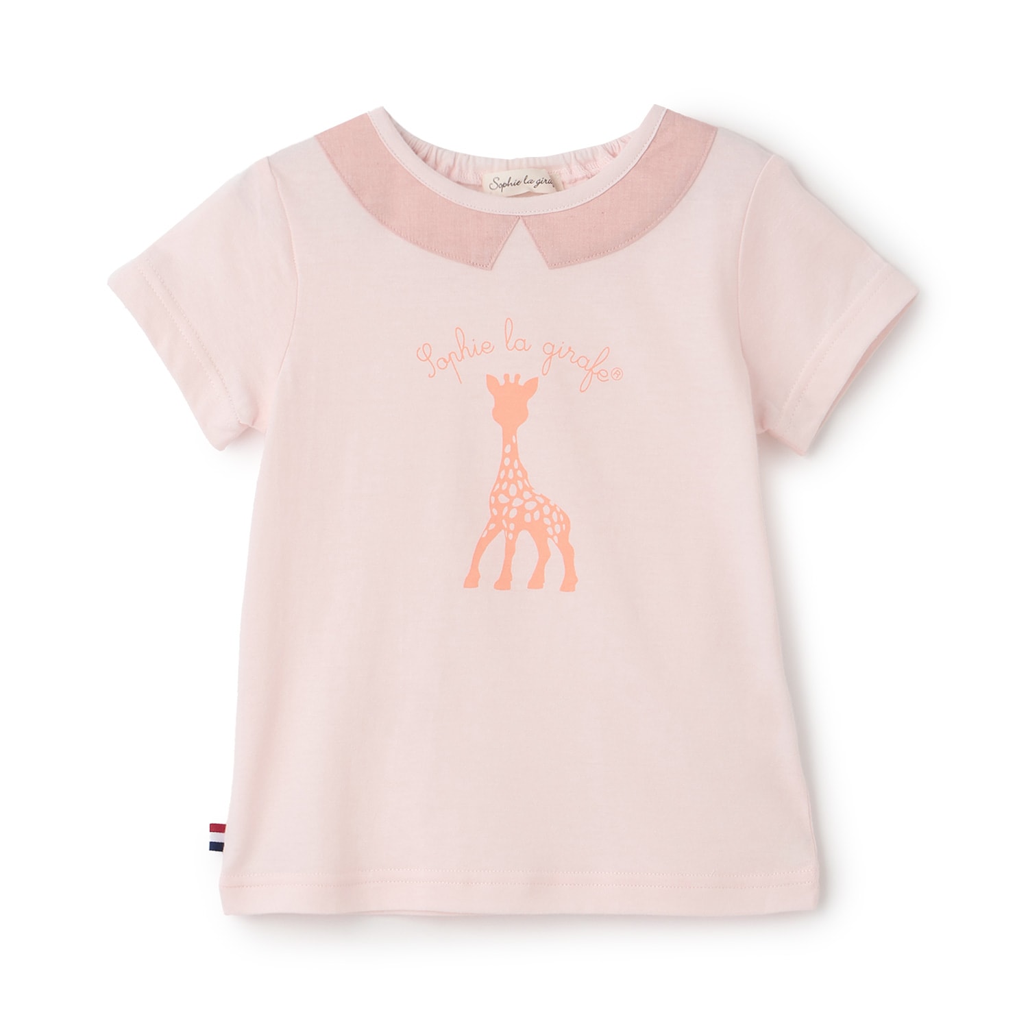 衿つきソフィプリント半袖Tシャツ