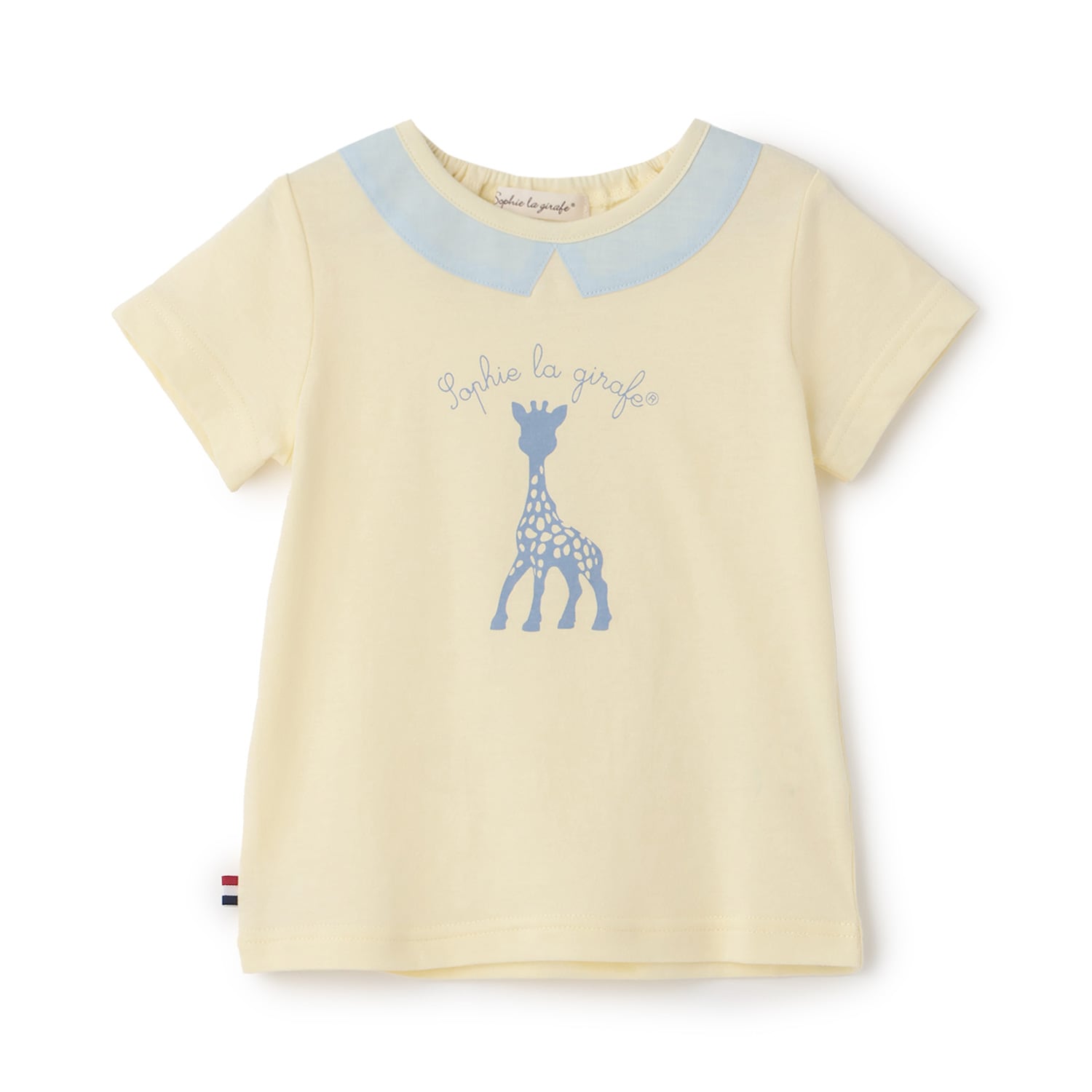 衿つきソフィプリント半袖Tシャツ
