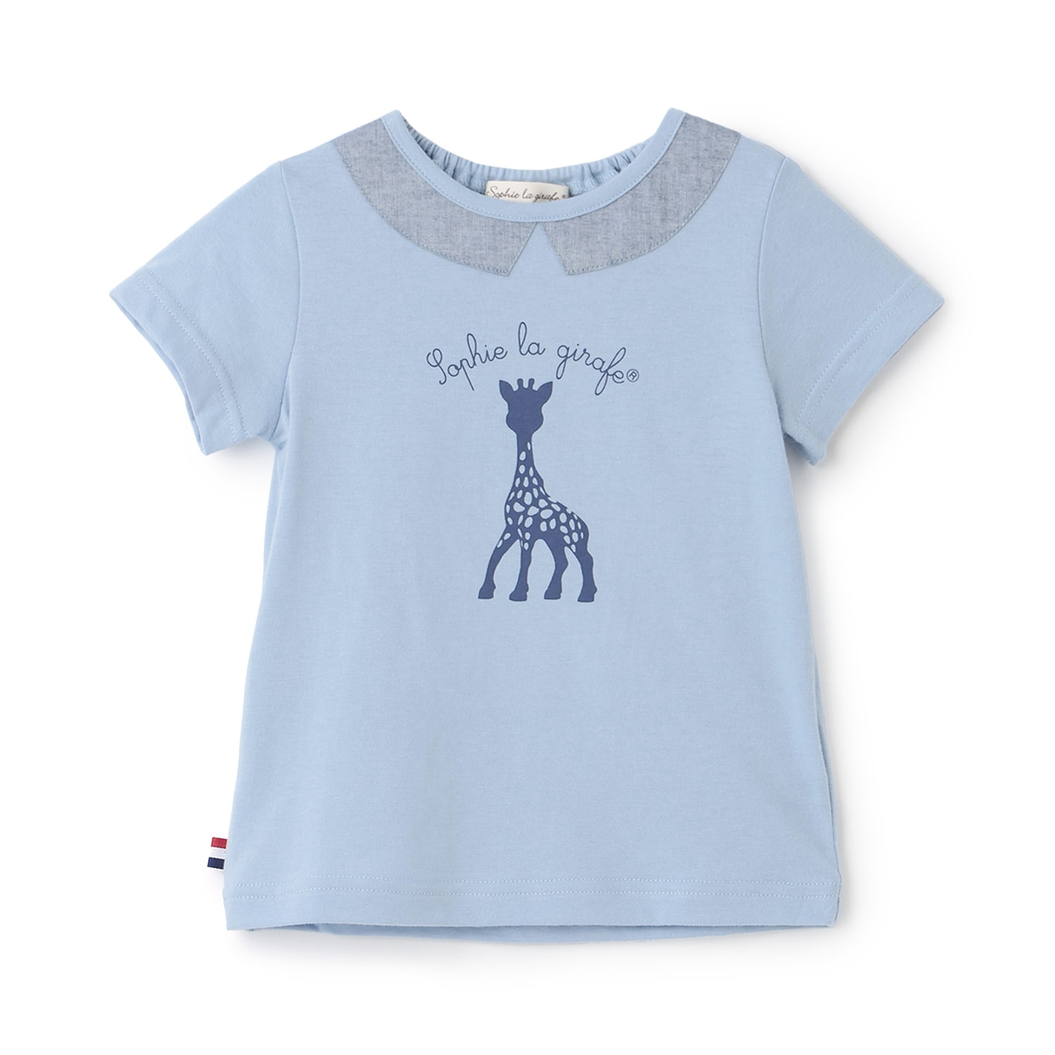 衿つきソフィプリント半袖Tシャツ
