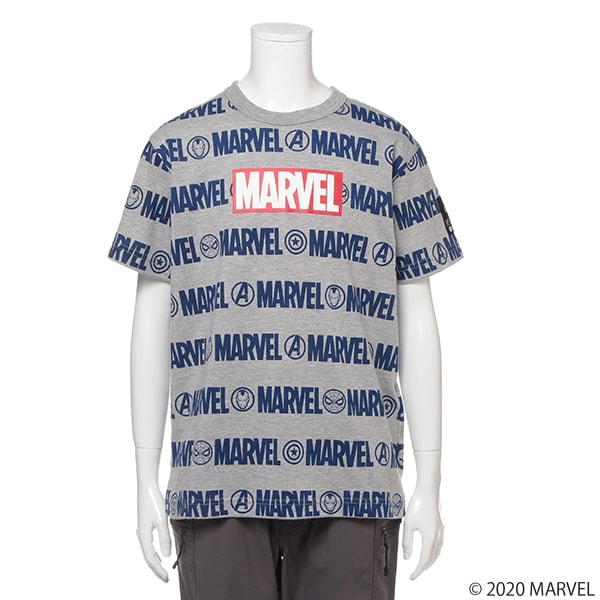 【MARVEL】 ロゴボーダーTシャツ