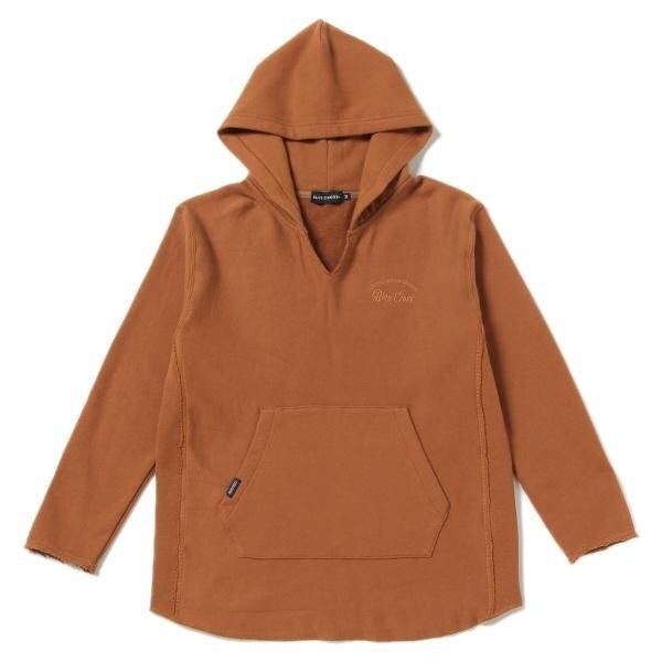 キーネック裏毛パーカー