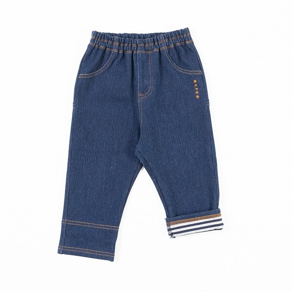 くま耳デニムニットパンツ(100)